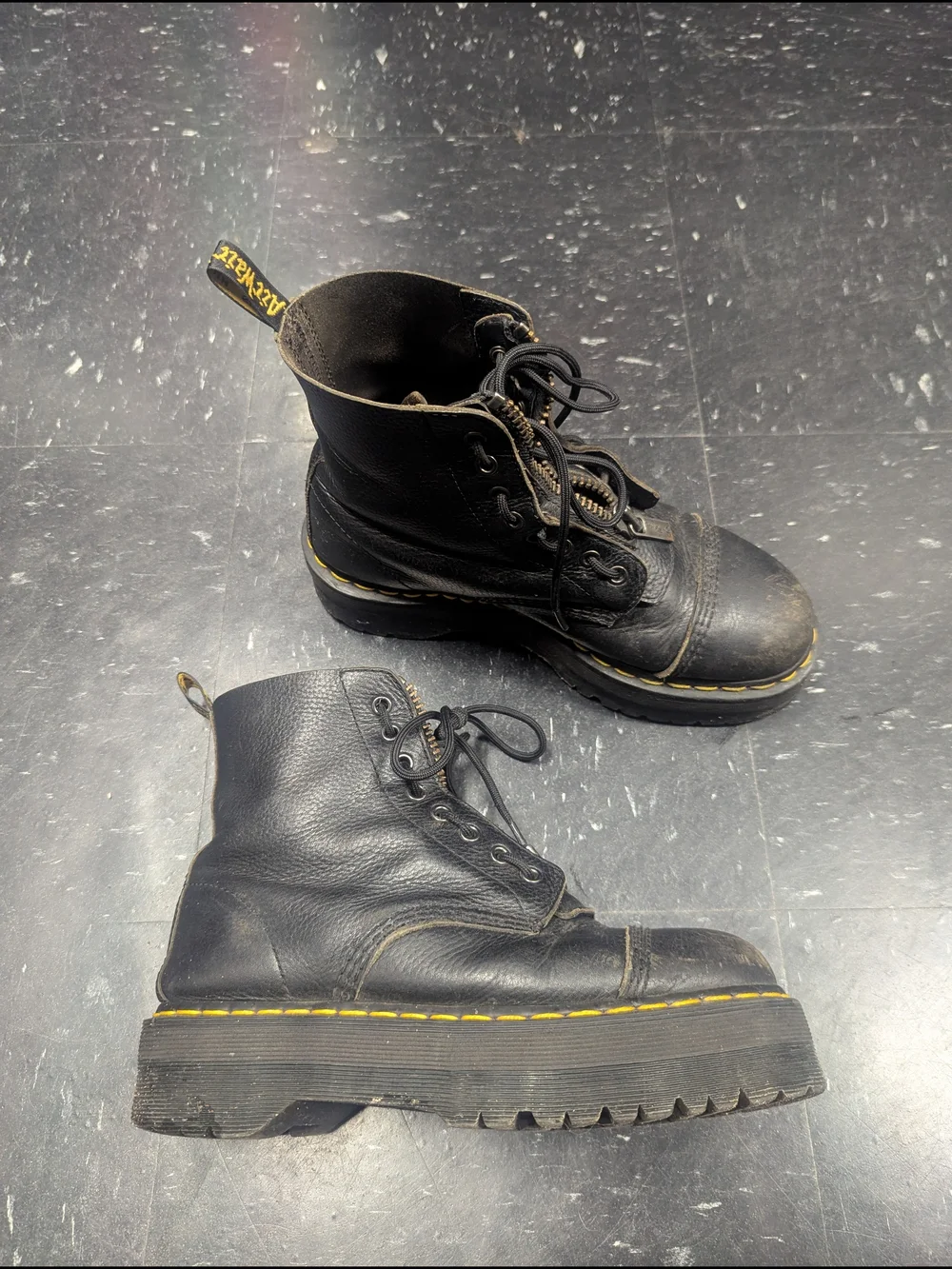 Dr Martens Sinclair Platform Boots (Black) Size 9